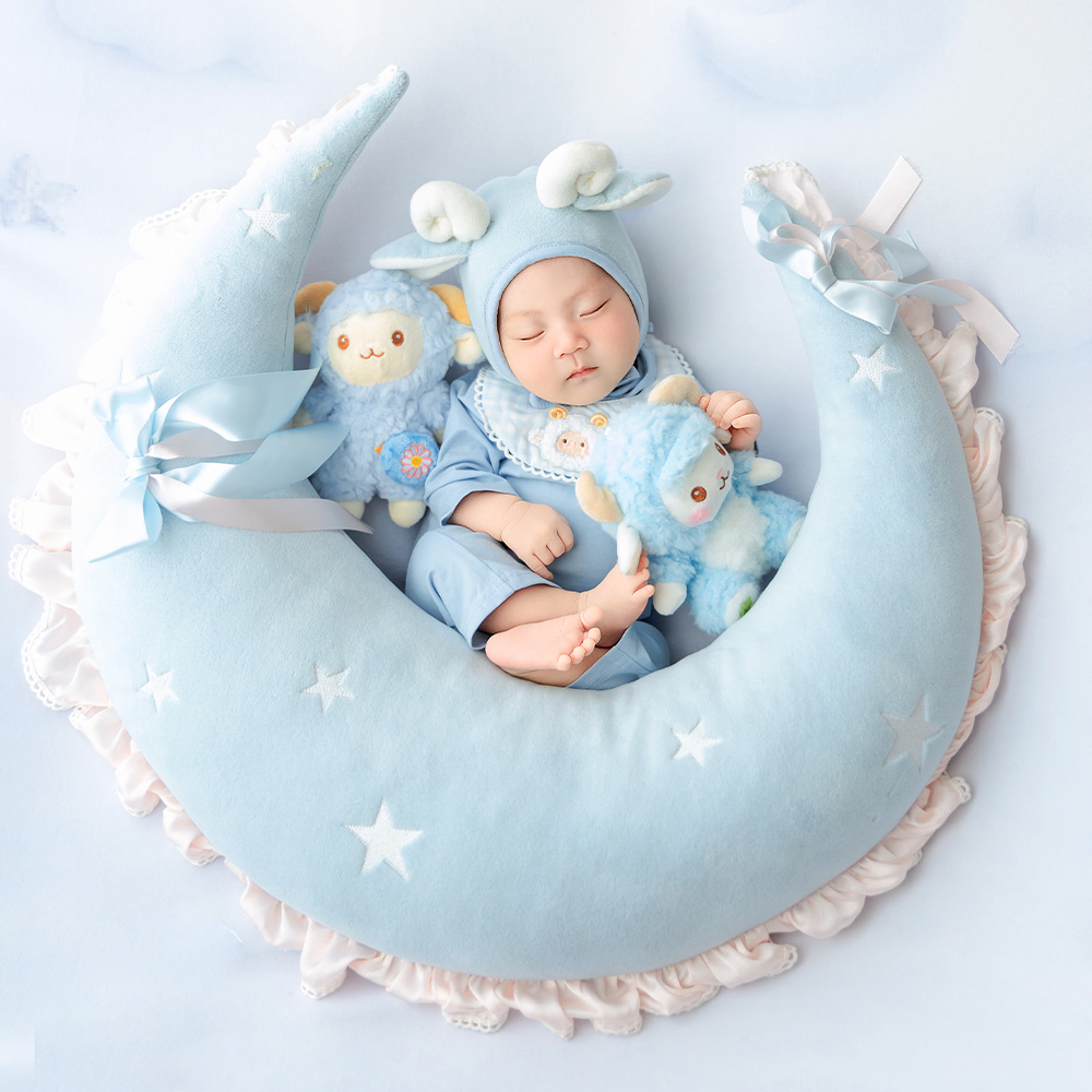 Infant Photography Props Outfit - Cute Sheep Newborn Photography Props Set