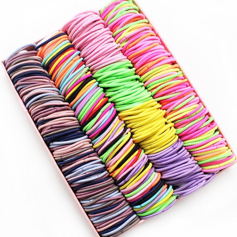 100pcs Hair Bands Girl Candy C - Baby Gear ulasan dan harga