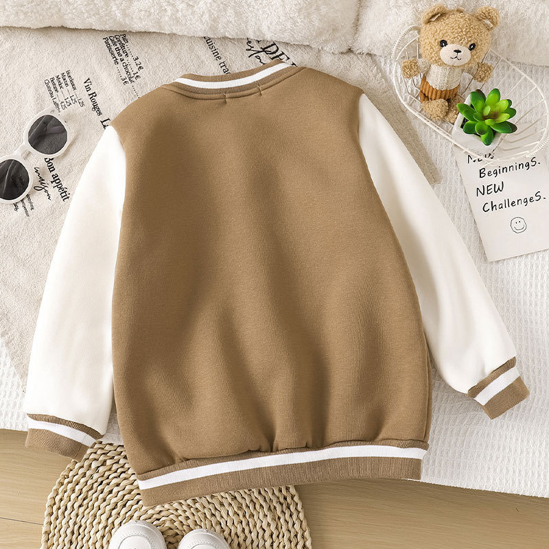 Children Fleece Baseball Jacke - Toddler Boy Winter Fleece Jacket ulasan dan harga