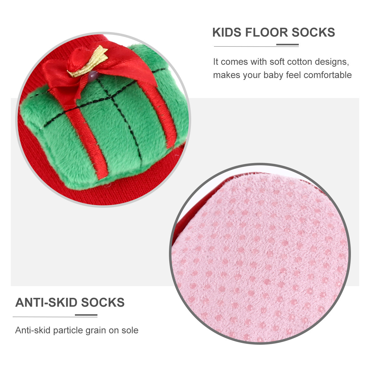 1Pair Anti-Skid Toddler Floor  - Unisex Baby Socks Non Slip ulasan dan harga