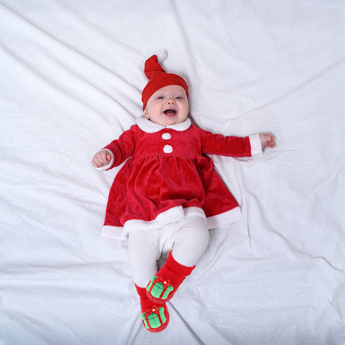 1Pair Anti-Skid Toddler Floor  - Unisex Baby Socks Non Slip ulasan dan harga
