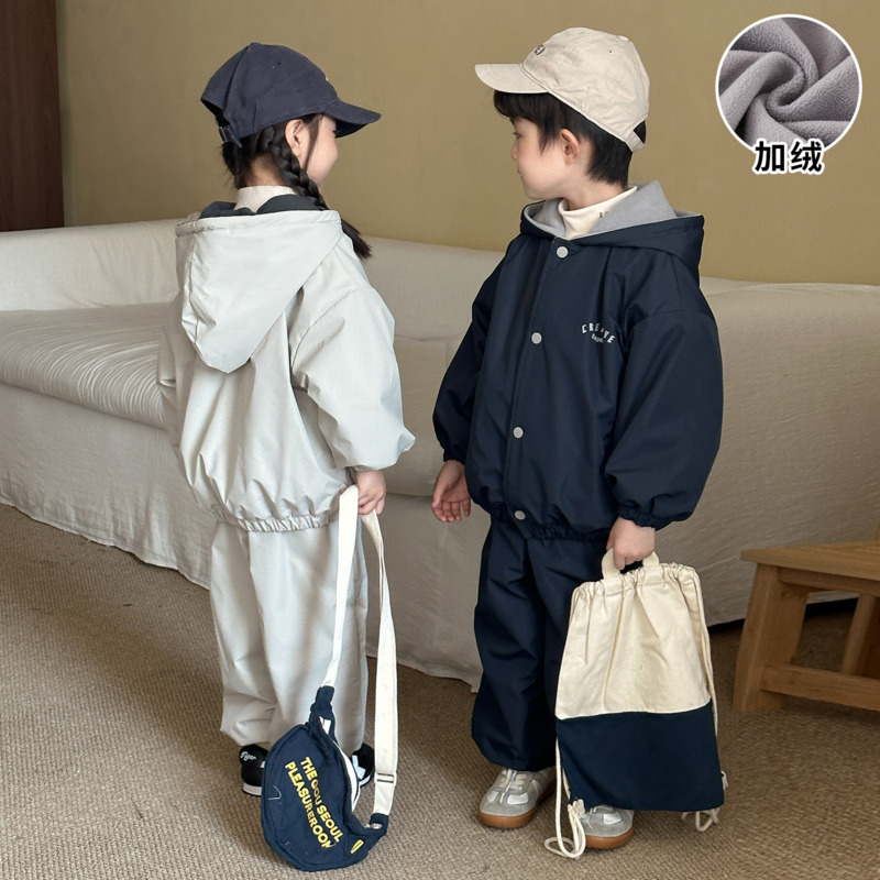 Boy Girl Hood 2piece Set Baby  - Toddler Boy Winter Fleece Jacket ulasan dan harga