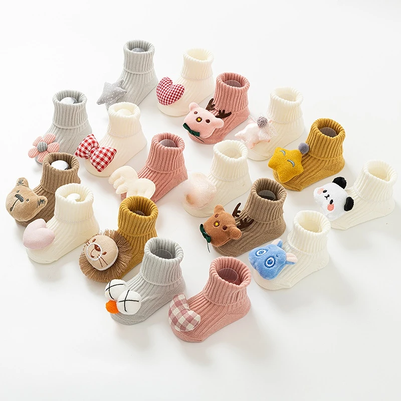 Winter Baby Warm Cute Cartoon  - Unisex Baby Socks Non Slip ulasan dan harga