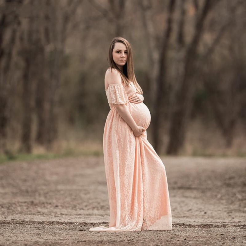 Pregnant Women Off Shoulder Ru - Maternity Wear ulasan dan harga