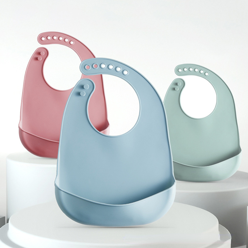 Baby Silicone Bibs Babies Wate - Waterproof Baby Bibs Silicone ulasan dan harga